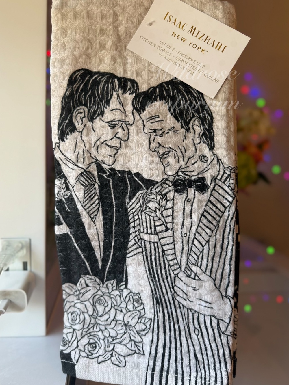 Isaac mizrahi Frankenstein Halloween kitchen towel
